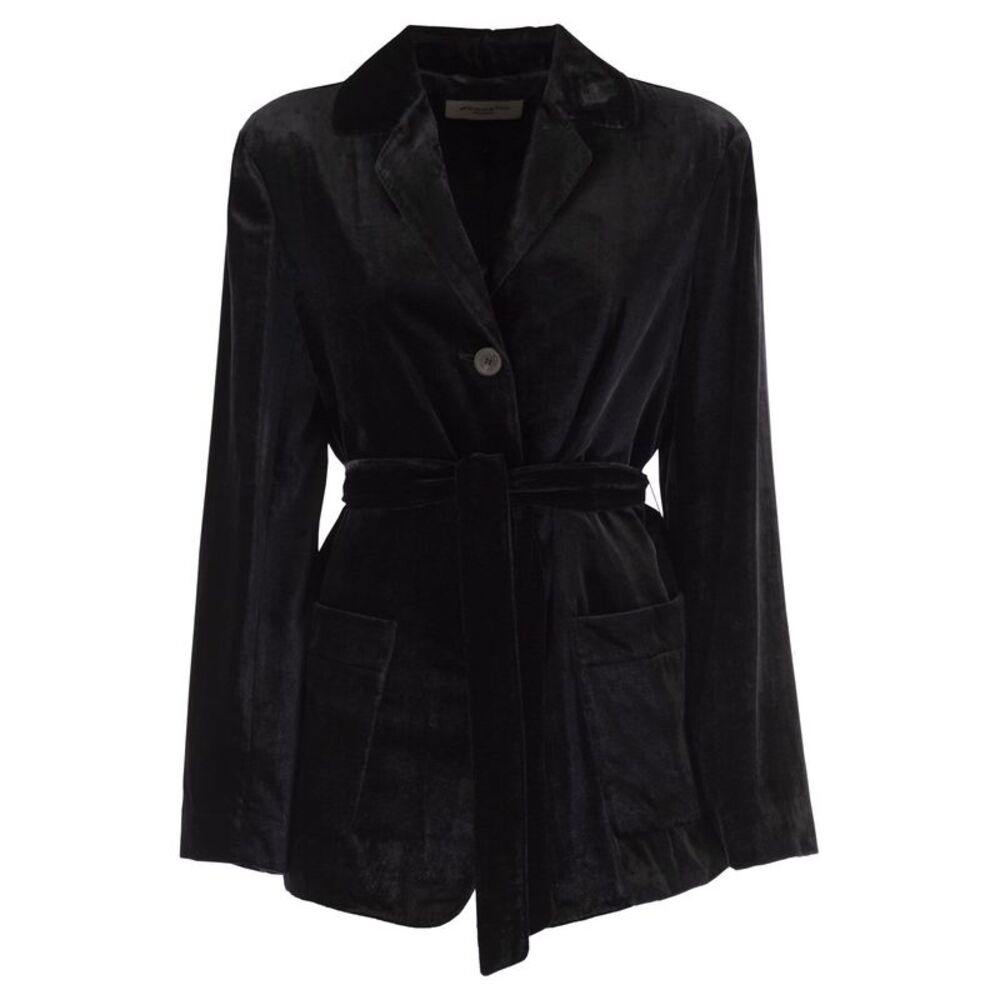 Weekend Maxmara Women Wkirecente - Velvet Blazer With Belt